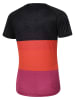 Protective Fietsshirt "Shade" zwart/oranje/roze