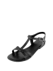 Triple Sun Leren sandalen zwart