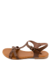 Triple Sun Skórzane sandały w kolorze brązowym