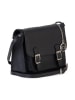 Mia Tomazzi Leder-Umhängetasche "Ontani" in Dunkelblau - (B)26 x (H)18 x (T)9 cm