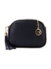 Mia Tomazzi Leren schoudertas "Gradisca" donkerblauw - (B)22,5 x (H)16 x (D)7 cm