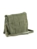Mia Tomazzi Skórzana torebka "Empoli" w kolorze khaki - 23 x 17 x 5 cm