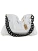 Anna Morellini Leder-Henkeltasche in Weiß - (B)33 x (H)21 x (T)4 cm