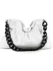 Anna Morellini Leren handtas wit - (B)33 x (H)21 x (D)4 cm