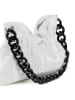 Anna Morellini Leren handtas wit - (B)33 x (H)21 x (D)4 cm