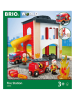 Brio Brandweerstation met voertuig - vanaf 3 jaar