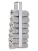 Blomus Handdoekhouder "Nexio" zilverkleurig - (B)8 x (H)47 x (D)4,5 cm