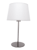 näve Tafellamp "Bologna" chroomkleurig/wit - (H)45 cm