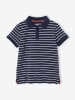 vertbaudet 2er-Set: Poloshirts in Braun/ Dunkelblau