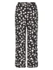 TAIFUN Hose in Schwarz/ Weiß