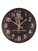 Anticline Wanduhr in Braun - Ø 74 cm