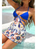 Coconut Sunwear Tankini w kolorze niebieskim ze wzorem