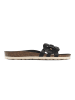 Sunbay Leren slippers "Lazuli" zwart