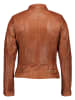7eleven Skórzana kurtka "Faro" w kolorze karmelowym