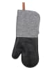 Wenko 2er-Set: Topfhandschuhe in Schwarz/ Grau - (L)38 x (B)18 cm