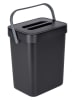 Wenko Abfallsammler "Tago" in Schwarz - (B)21 x (H)24,5 x (T)17 cm