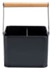 Wenko Utensilienkorb "Baco" in Schwarz - (B)18 x (H)25,5 x (T)15 cm