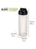 Wenko Azijn-/oliedispenser "Flip" transparant/zwart - 450 ml