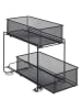 Wenko Schubladenregal "Gioma" in Schwarz - (B)35 x (H)33,5 x (T)18,5 cm