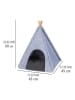 Wenko Vilten dierentent lichtgrijs - (B)45 x (H)60 x (D)45 cm