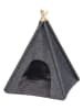 Wenko Vilten dierentent "Tipi" antraciet - (B)45 x (H)60 x (D)45 cm