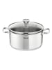 Tefal 9tlg. Set: Edelstahl-Kochgeschirr "Duetto"
