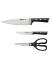 Tefal 3tlg. Set "Ice Force" in Silber/ Schwarz