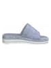 Marco Tozzi Leren slippers lichtblauw