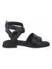 Marco Tozzi Leren sandalen zwart