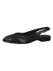 Marco Tozzi Leder-Spangenballerinas in Schwarz