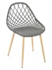 Garden Spirit 4er-Set: Gartenstühle "Malaga" in Grau - (B)90 x (H)90 x (T)90 cm