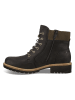 Ecco Leder-Boots in Schwarz/ Braun