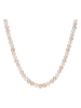 The Pacific Pearl Company Parelketting wit/abrikooskleurig/paars - (L)40 cm