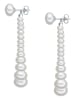 The Pacific Pearl Company Srebrne kolczyki-wkrętki z perłami