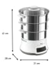 Tefal Stoomkoker "Convenient Series Deluxe" zilverkleurig/wit - 9 l