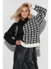 Makadamia Pullover in Schwarz/ Weiß