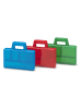 LEGO 3-delige set: sorteerkoffers "Case To Go" blauw/rood/groen (B)19x(H)3,5x(D)16 cm