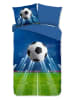 Good Morning Beddengoedset "Goal" blauw