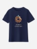 WOOOP Koszulka "Donut give up" w kolorze granatowym
