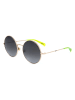 Levi's Damen-Sonnenbrille in Gold-Neongrün/ Schwarz