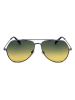 Levi´s Herenzonnebril zilverkleurig/groen-geel