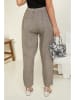 Rodier Lin Leinen-Hose in Taupe