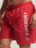 Superdry Badeshorts in Rot