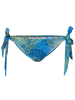 Mr GUGU & MISS GO Figi bikini w kolorze niebieskim ze wzorem