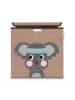 Lifeney Pudełko "Koala" w kolorze jasnobrązowo-szarym - 33 x 33 x 33 cm