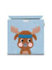 Lifeney Pudełko "Deer" w kolorze błękitno-brązowym - 33 x 33 x 33 cm