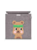 Lifeney Pudełko "Bear" w kolorze szaro-jasnobrązowym - 33 x 33 x 33 cm