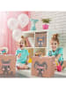 Lifeney Opbergbox "Kat" lichtroze/grijs - (B)33 x (H)33 x (D)33 cm