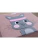 Lifeney Opbergbox "Kat" lichtroze/grijs - (B)33 x (H)33 x (D)33 cm