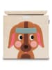 Lifeney Aufbewahrungsbox "Hund" in Hellbraun/ Beige - (B)33 x (H)33 x (T)33 cm